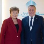 محافظ البنك المركزي يلتقي مديرة صندوق النقد الدولي في الإمارات